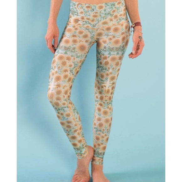 sunflower workout leggings
